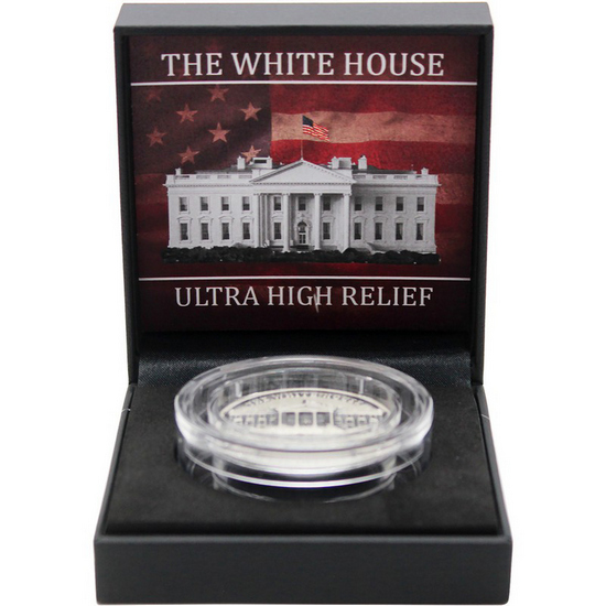 2024 $2 NIUE The White House 1oz Antiqued UHR Silver Coin in OGP