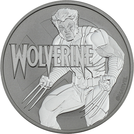 2021 Tuvalu Wolverine Silver 1oz Coin in Capsule