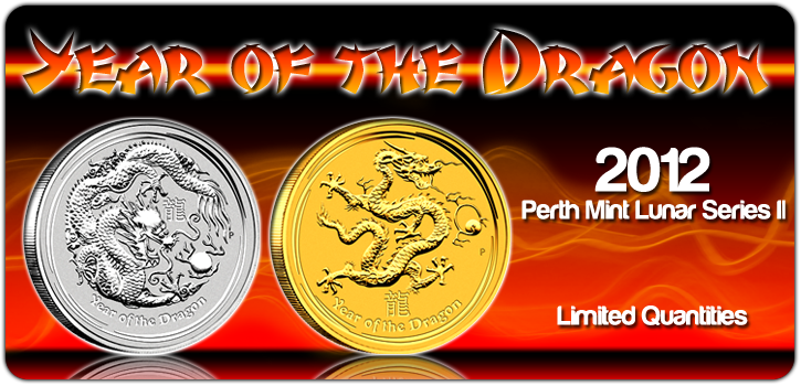 2012 Perth Mint Year of the Dragon Coins
