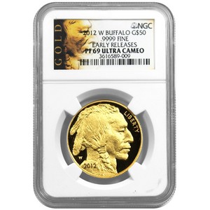 2012 W Gold Buffalo 1oz PF69 UC ER NGC Buffalo Label