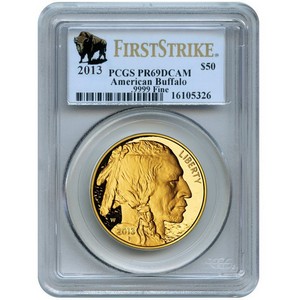 2013 W Gold Buffalo 1oz PR69 DCAM FS PCGS Buffalo Label