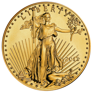 2013 Gold American Eagle Quarter Ounce BU