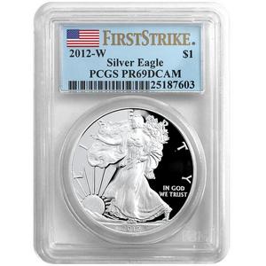 2012 W Silver American Eagle PR69 DCAM FS PCGS
