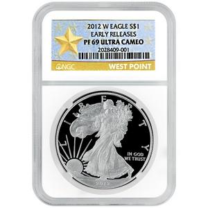 2012 W Silver American Eagle PF69 UC ER NGC Star Label