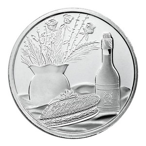 Candy Heart 1oz .999 Silver Medallion Dated 2013