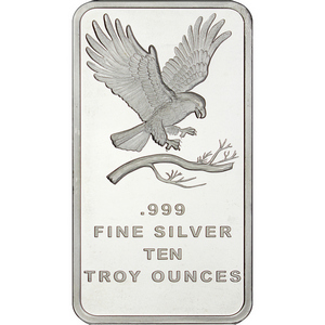 SilverTowne Trademark Eagle 10oz .999 Silver Bar
