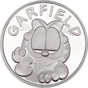 Garfield 1oz .999 Silver Medallion