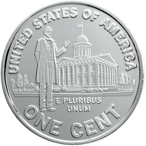 2009 Lincoln Cent Professional Life Replica 1oz .999 Silver Medallion