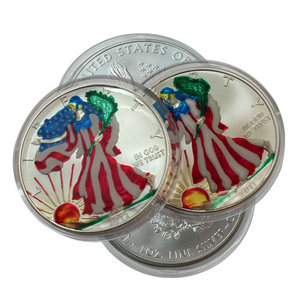 Silver American Eagle Enameled Our Choice Date