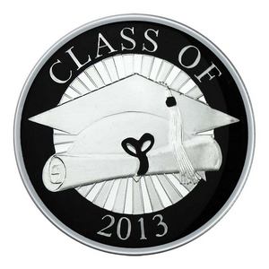 Graduation Class of 2013 1oz .999 Silver Medallion Enameled