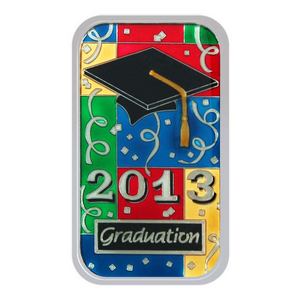 2013 Graduation 1oz .999 Silver Bar Enameled