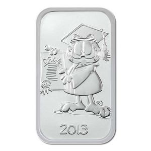 2013 Garfield Graduation 1oz .999 Silver Bar