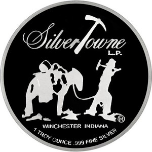 SilverTowne Trademark Poker Chip 1oz .999 Silver Medallion Enameled