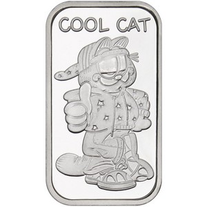 Garfield Cool Cat 1oz .999 Silver Bar