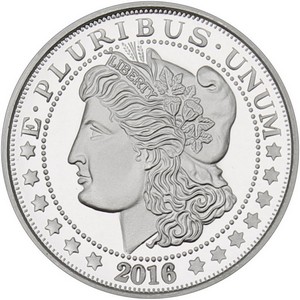 2013 Morgan Dollar Replica 1oz .999 Silver Medallion
