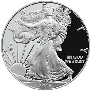 2013 W Silver American Eagle PF