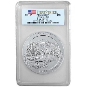 2011 P America The Beautiful Silver 5oz Olympic SP69 FS PCGS