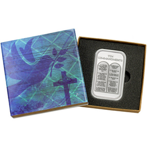 Ten Commandments 1oz .999 Silver Bar