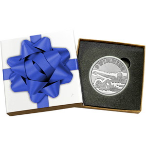 Swimming 1oz .999 Silver Medallion