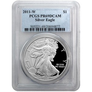 2011 W Silver American Eagle PR69 DCAM PCGS
