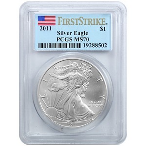 2011 Silver American Eagle MS70 FS PCGS