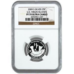 2009 S Silver US Virgin Islands US Territories Quarter PF70 UC NGC