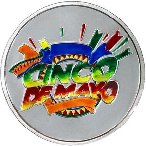 Cinco De Mayo 1oz .999 Silver Medallion Enameled