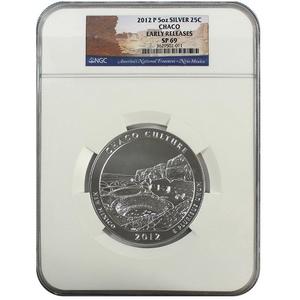 2012 P America The Beautiful Chaco Culture Silver 5oz SP69 ER NGC