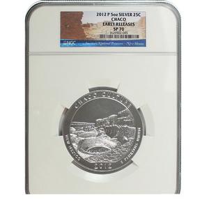 2012 P America The Beautiful Chaco Culture Silver 5oz SP70 ER NGC