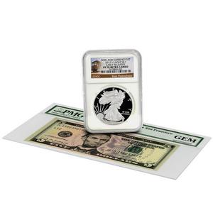 2012 S SAE PF70 UC ER Trolley Label NGC and 2009 Series $5 Note San Francisco GEM PMG Coin and Currency Set