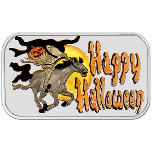 Happy Halloween 1oz .999 Silver Bar Enameled
