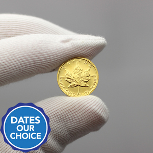Canadian Gold Maple Leaf Tenth Ounce Our Choice Year