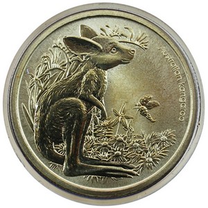 2011 P Australia Bush Babies Kangaroo Stamp and Aluminum Bronze Coin