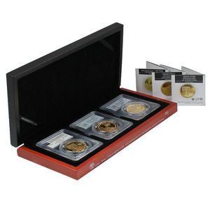 2010 2011 & 2012 Israel Gold Tower of David, Western Wall & Menorah 1oz MS70 PCGS 3pc Set