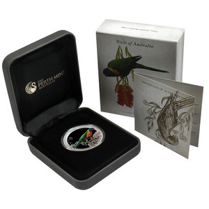 2013 P Australia Silver Birds of Australia Rainbow Lorikeet Half Ounce Proof Coin