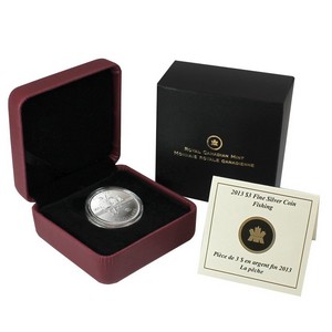 2013 Canada Silver Fishing Quarter Ounce Coin