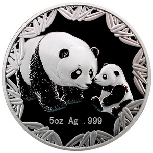 2012 Philadelphia World's Fair of Money ANA Silver Panda Medal 5oz PF in OGP