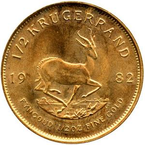 South Africa Krugerrand Gold Half Ounce