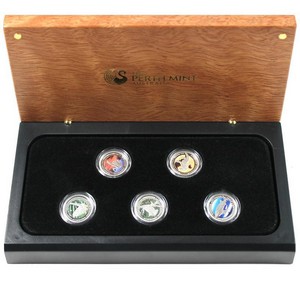 2012 P Australia Discover Australia Platinum Tenth Ounce 5pc Set PF