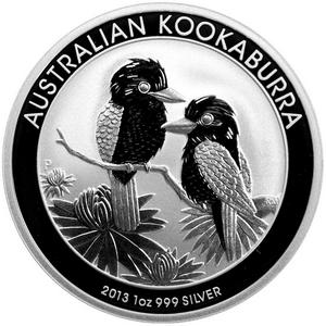 2013 P Australia Silver Kookaburra 1oz BU