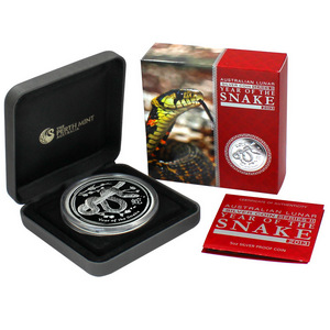 2013 P Australia Silver Year of the Snake 5oz Proof