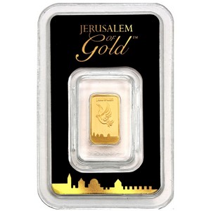 2012 Israel Gold Dove of Peace 1 Gram Bar