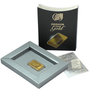 2012 Israel Gold Dove of Peace 5 Gram Bar