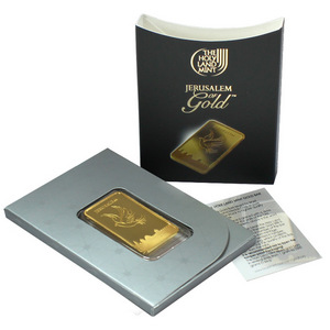 2012 Israel Gold Dove of Peace Half Ounce Bar