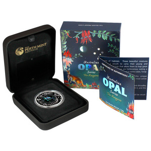 2013 P Australia Silver Opal Kangaroo 1oz Proof