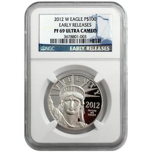 2012 W Platinum American Eagle 1oz PF69 UC ER NGC