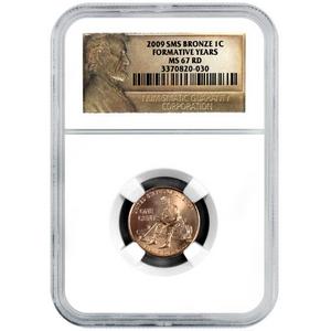 2009 SMS Bronze Lincoln Cent Formative Years MS67 RD NGC