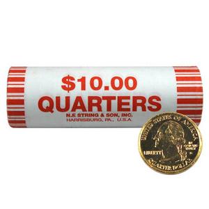 Gold Plated State Quarter Roll Mixed States Our Choice