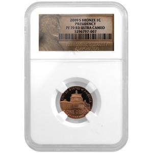 2009 S Lincoln Cent Presidency PF70 RD UC NGC
