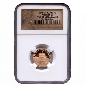 2009 S Lincoln Cent Presidency PF69 RD UC NGC